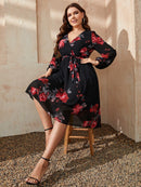 Vestido Feminino Transpassado Venise Plus Size