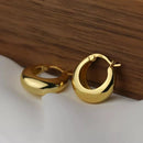 Brincos Femininos Argola Luxuosa Dourada