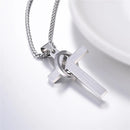 Colar Masculino Crucifixo Cruz da Aliança em Aço 316L