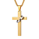 Colar Masculino Crucifixo Cruz da Aliança em Aço 316L