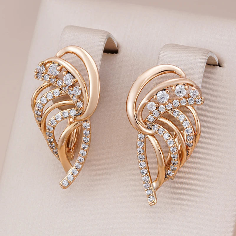 Brincos Femininos Celestiais com Zircônia
