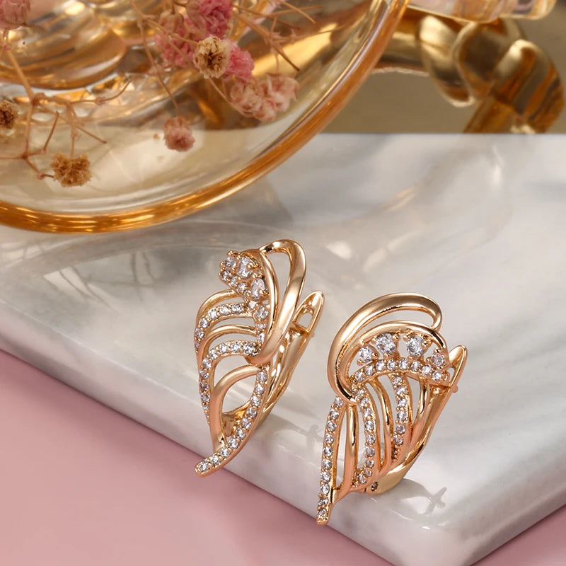 Brincos Femininos Celestiais com Zircônia